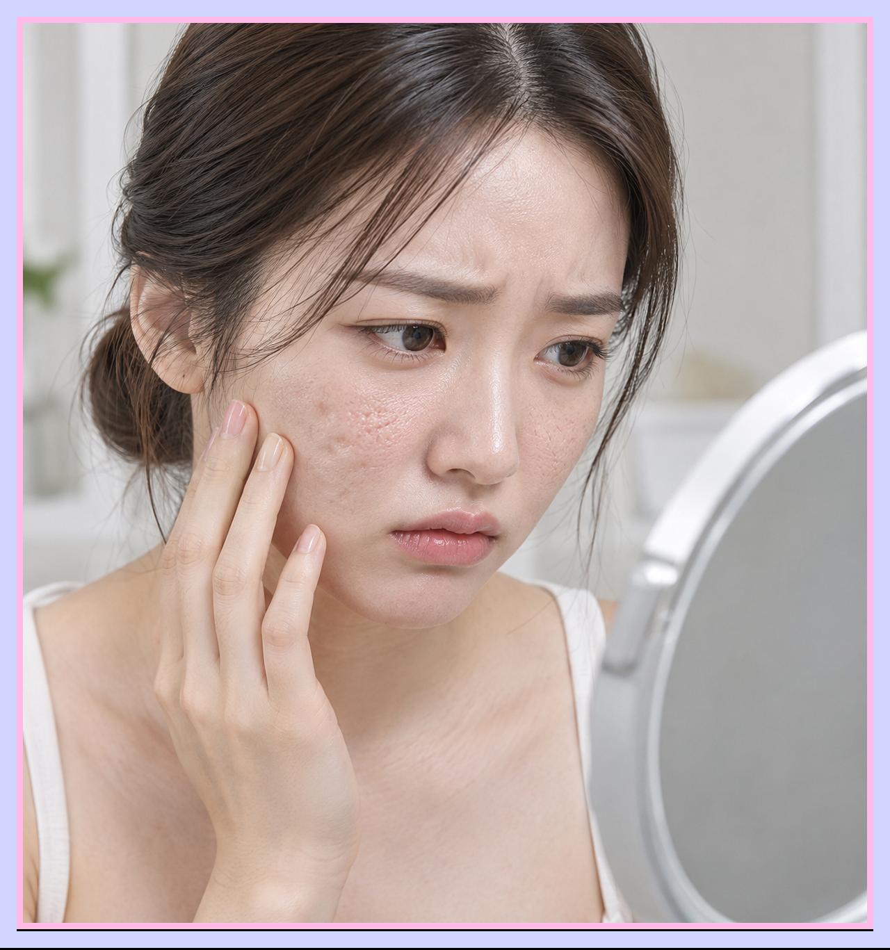 수원쥬베룩 시술 전 얼굴 상태 안 좋은 사진